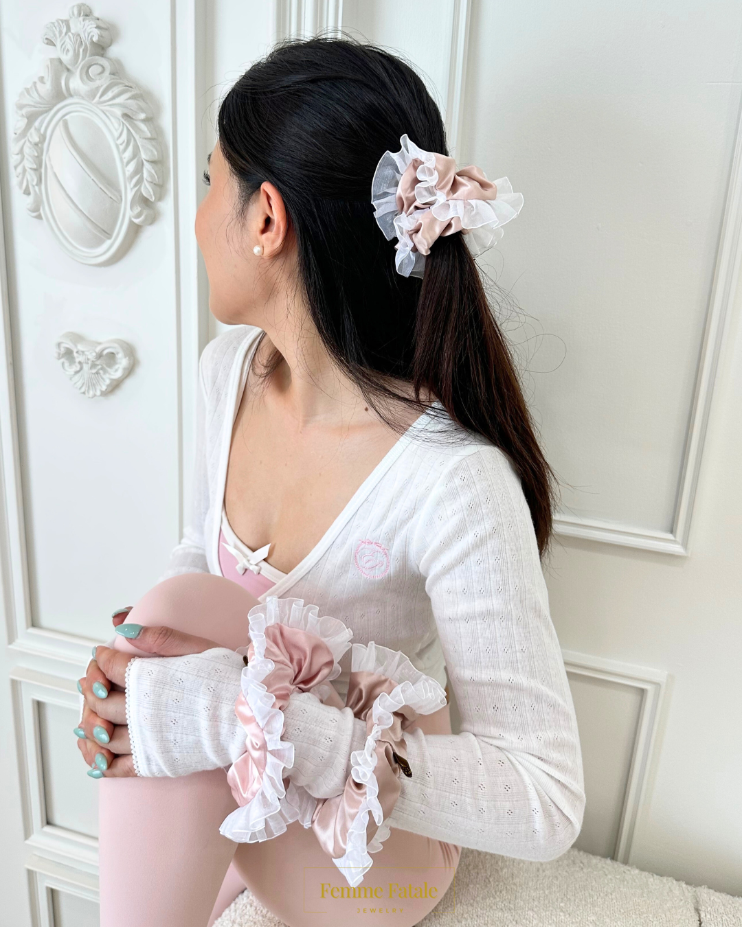 Swan Princess Scrunchies