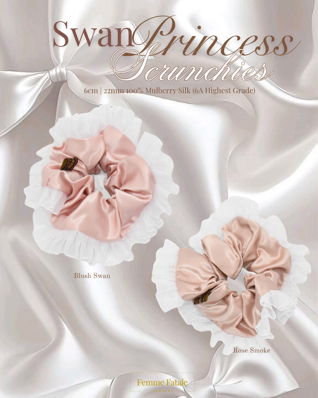 Swan Princess Scrunchies