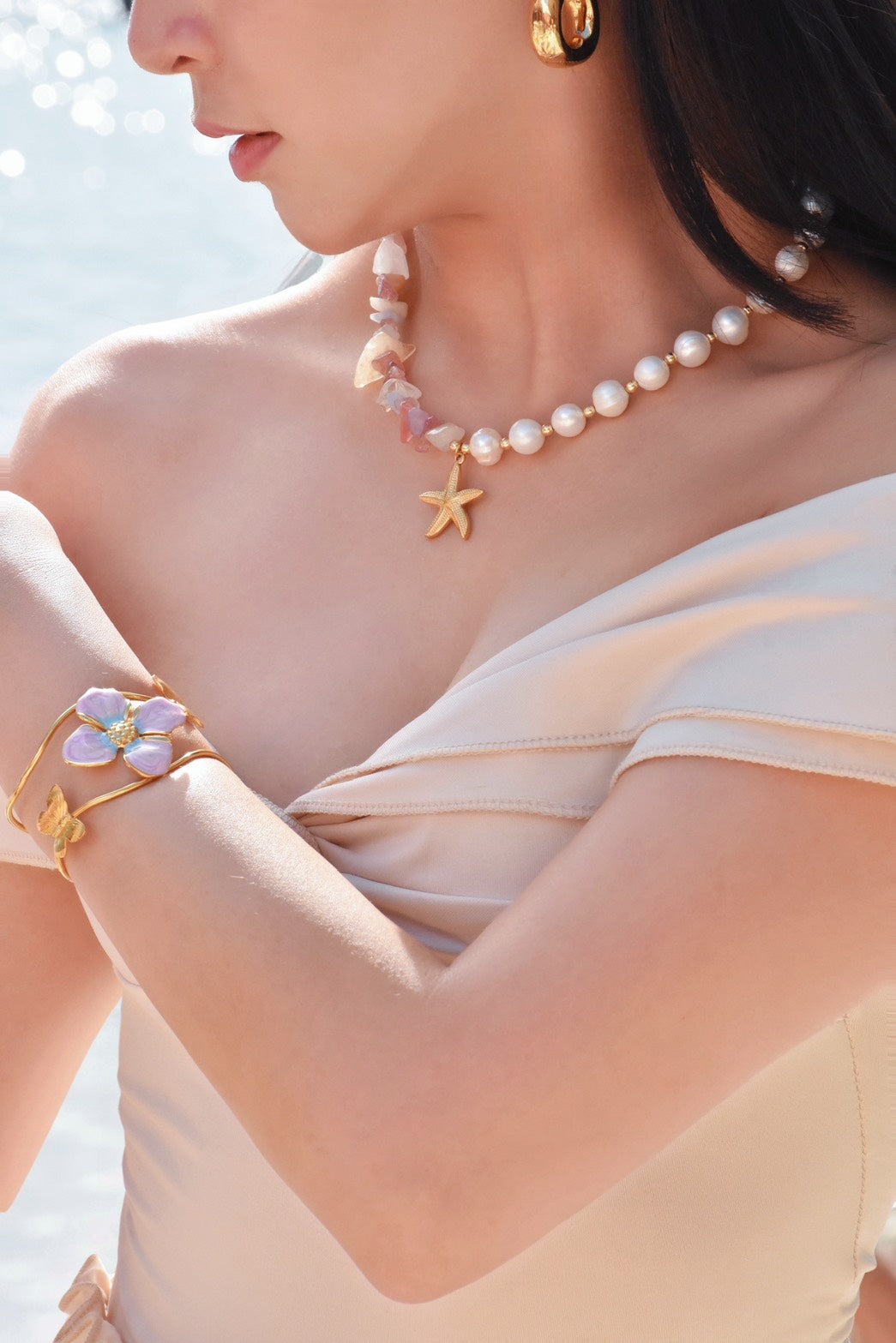Fairy Orchid Botanica Bangle