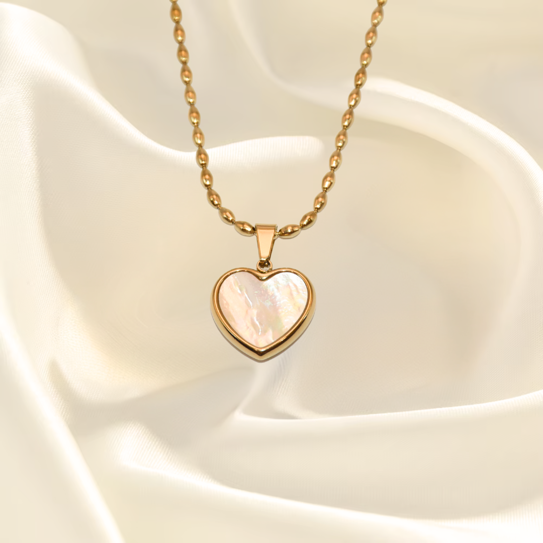 สร้อยคอจี้หัวใจมุกไม่มีตัวตน