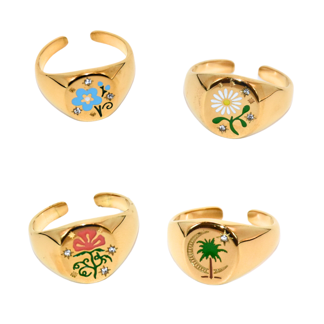Nature's Palette Ring Collection