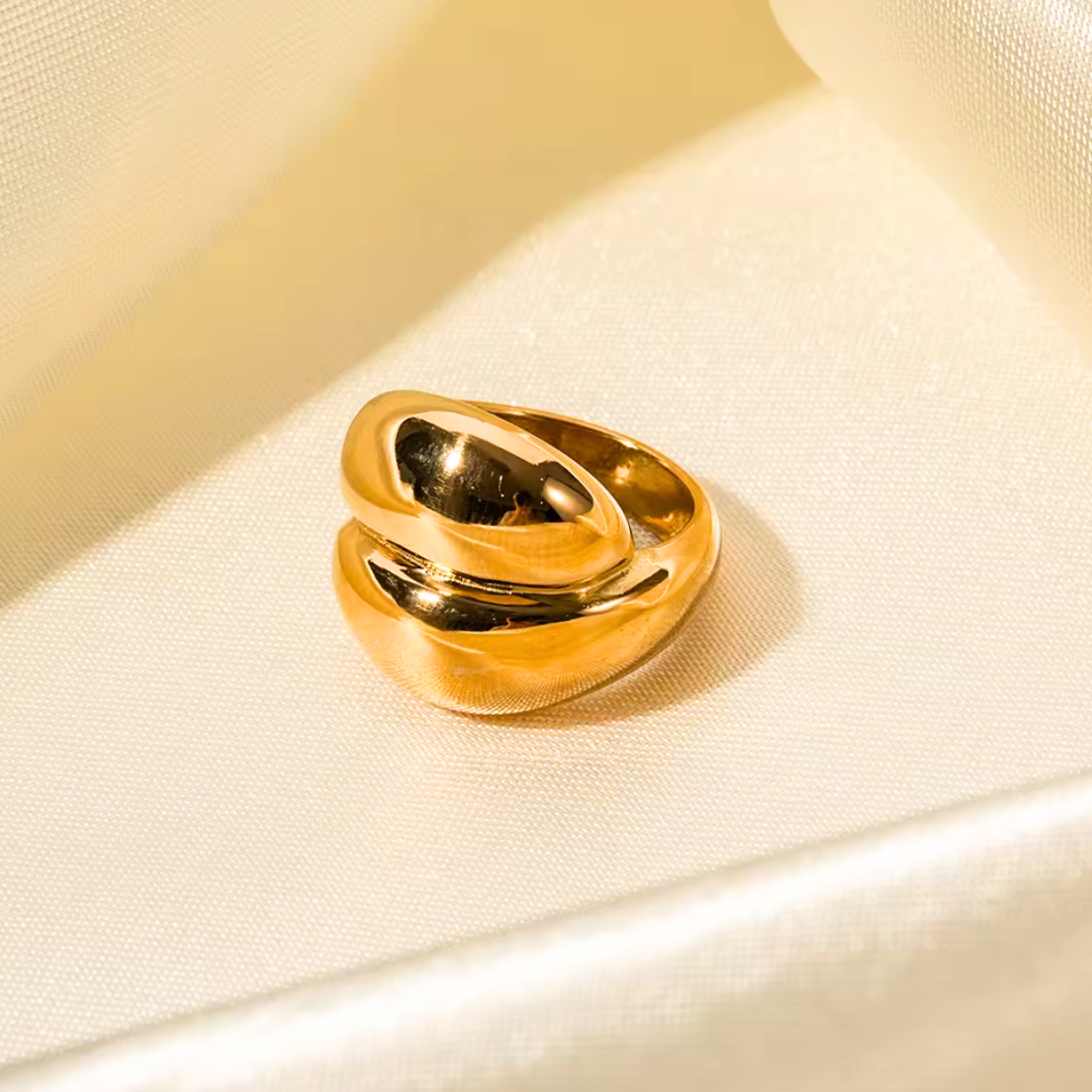 Divine Cross Chunky Stackable Ring