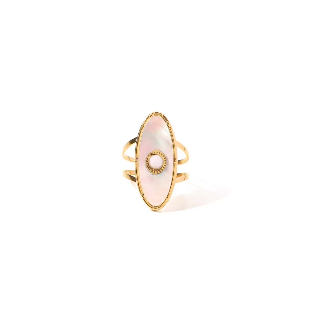 Oceanic Pearl Shell Open Ring