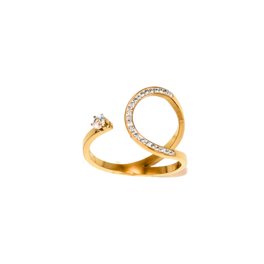 Opulent Zirconia Open Ring