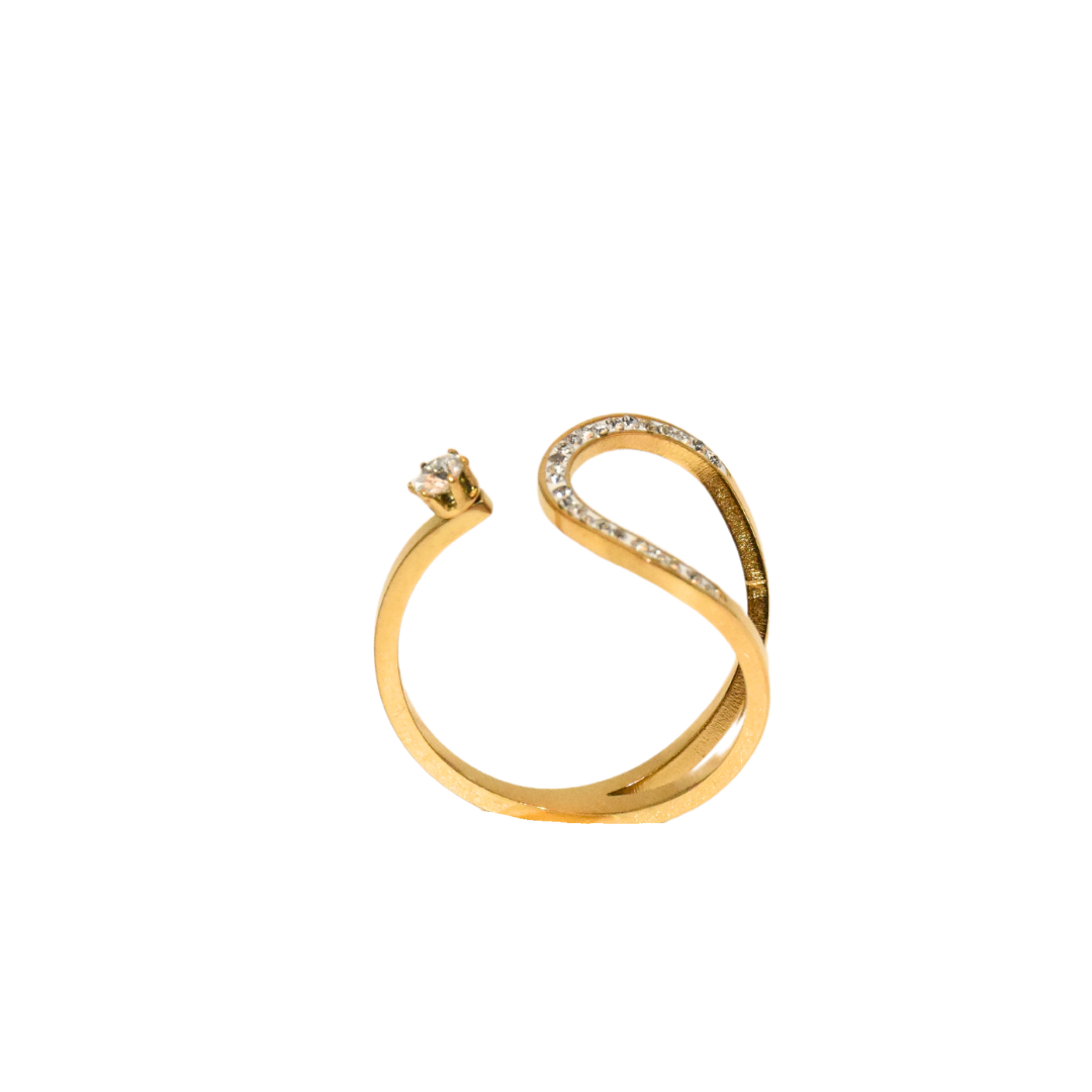 Opulent Zirconia Open Ring