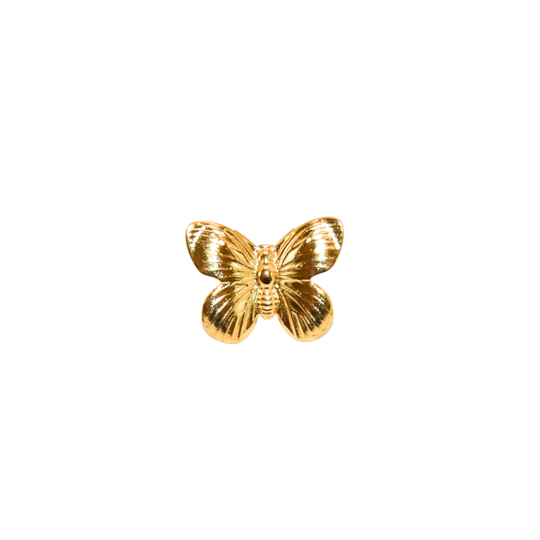 Gold Lepidoptera Butterfly Ear Cuff