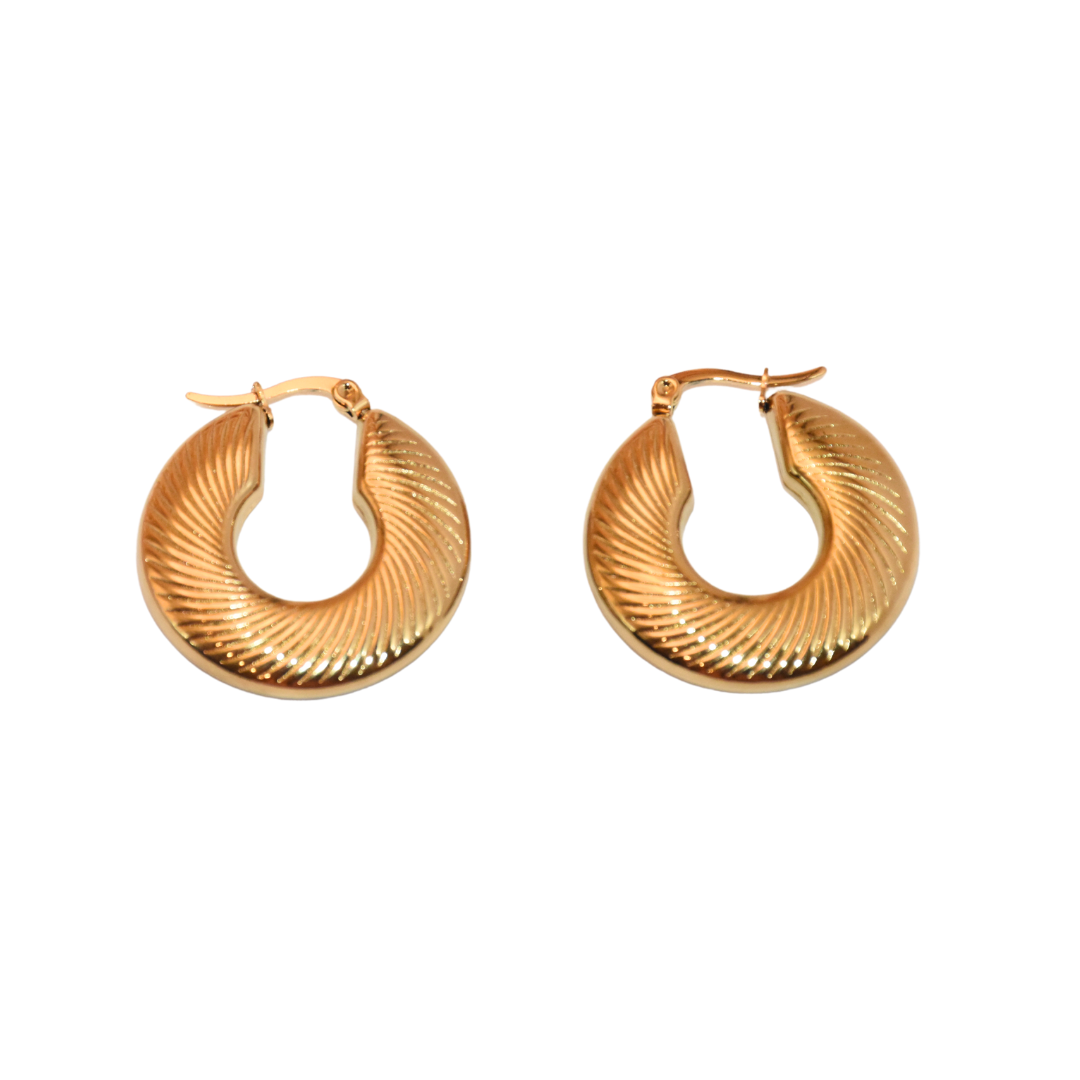 Golden Legacy Classic Hoop Elegance Earrings