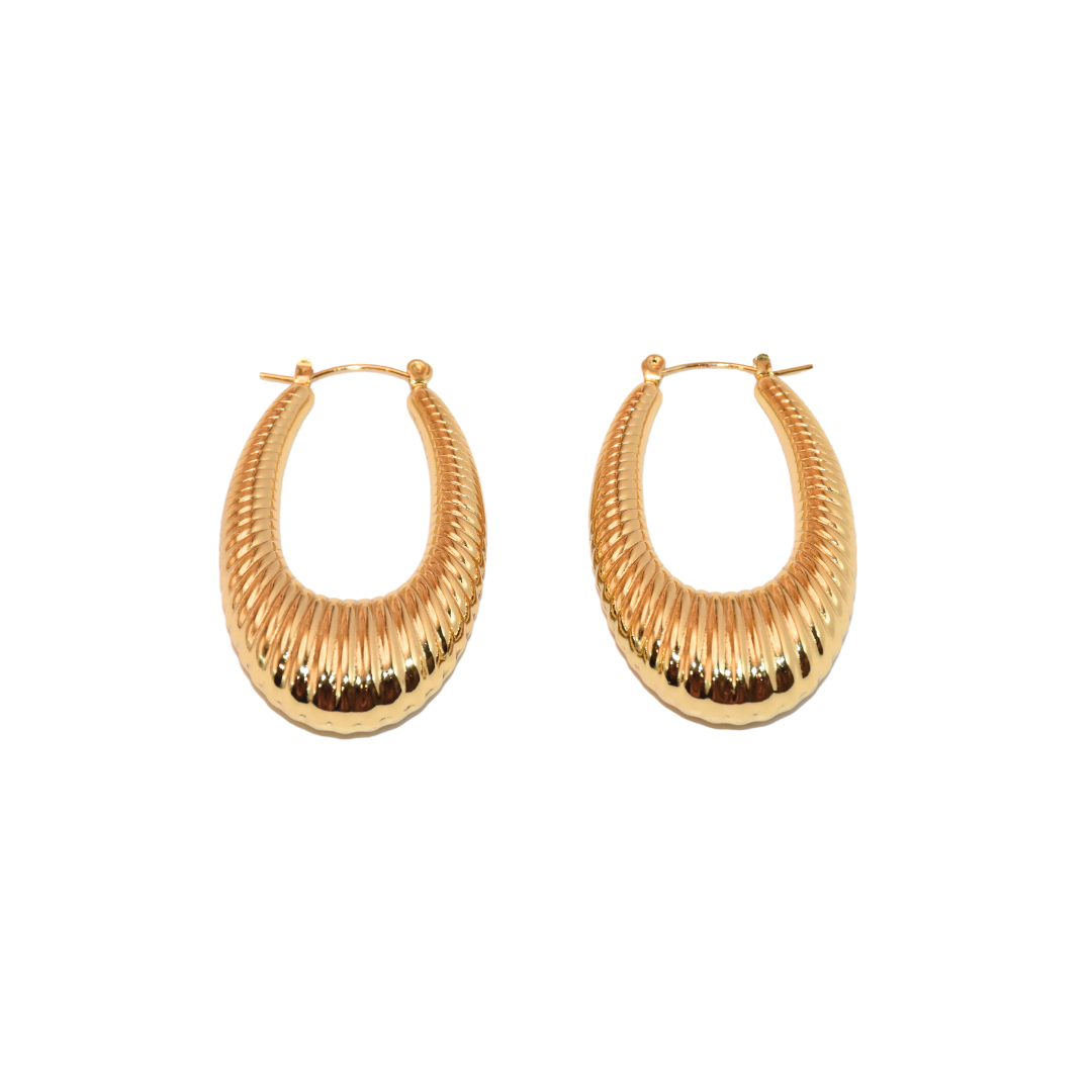 Radiant Twist Chunky Hoop Earrings