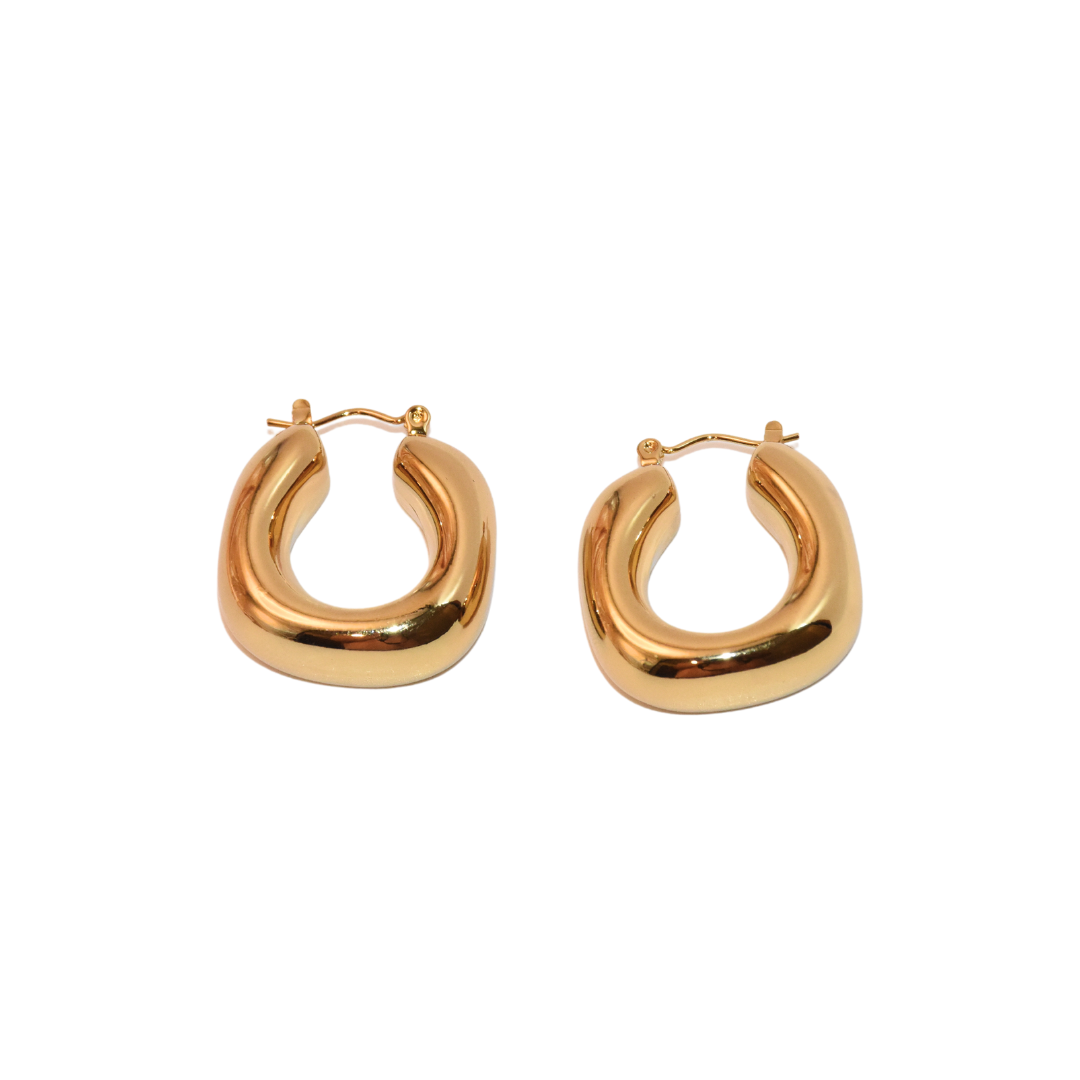 Radiant Aura Classic Hoop Earrings