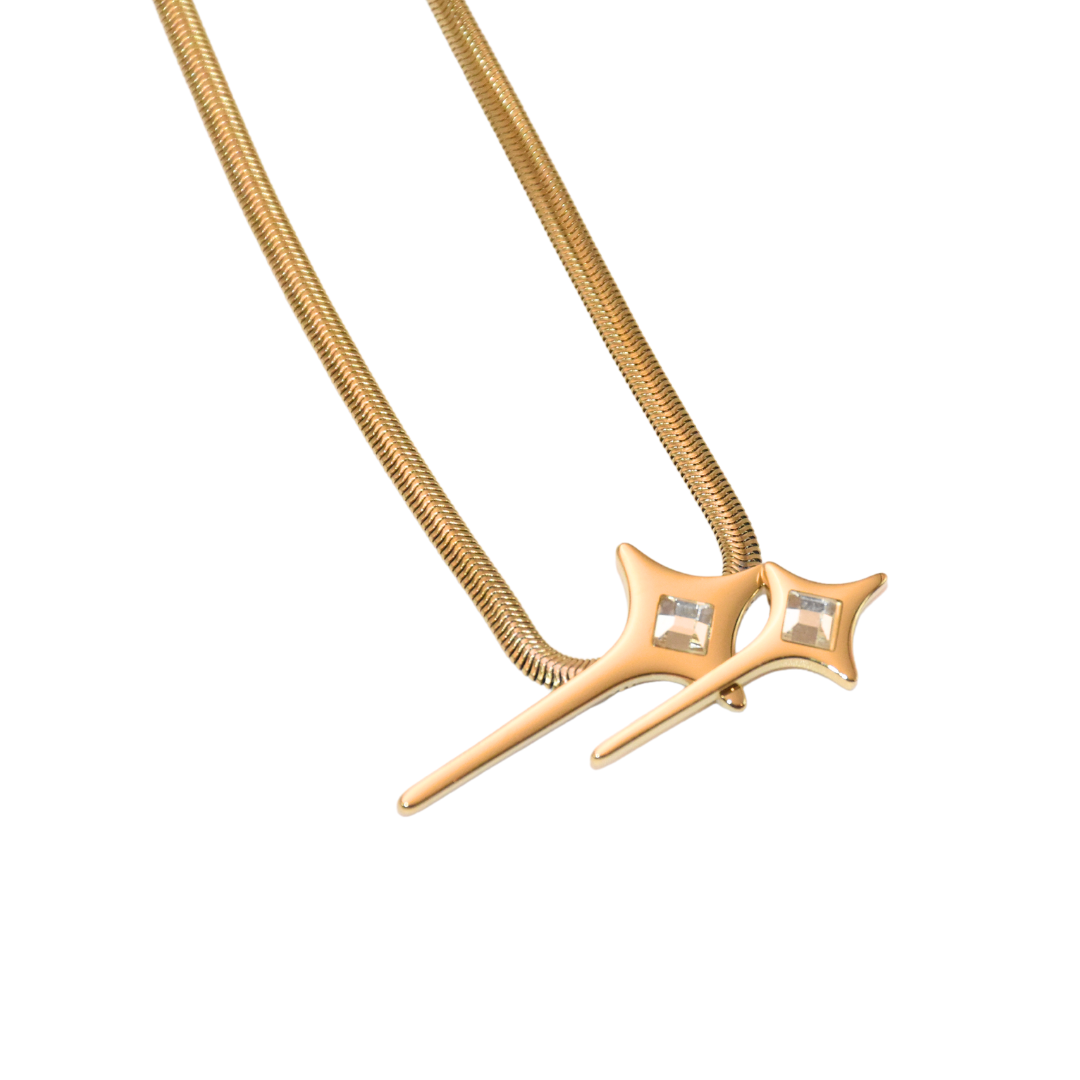Mesmerizing Zirconia Star Choker Necklace