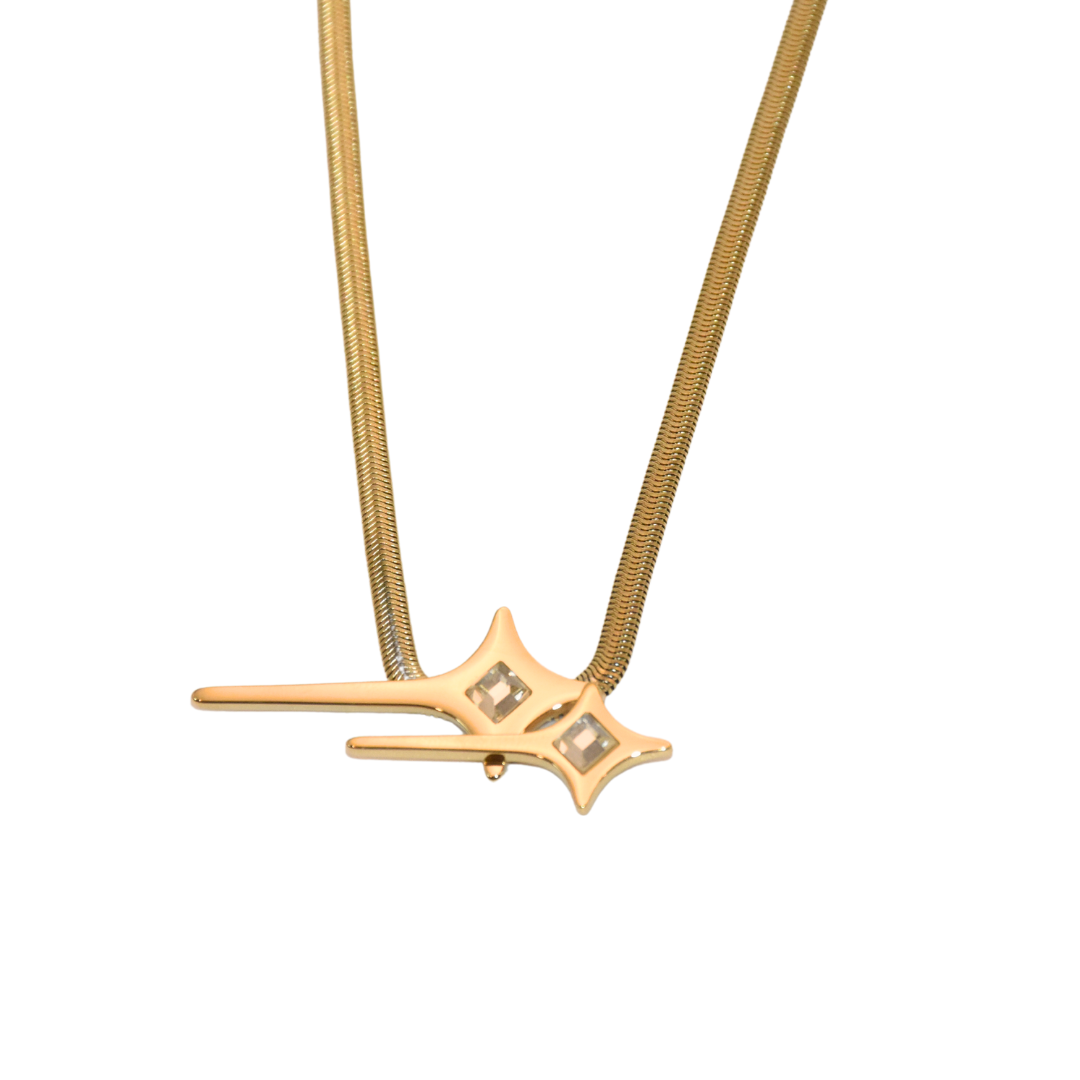 Mesmerizing Zirconia Star Choker Necklace