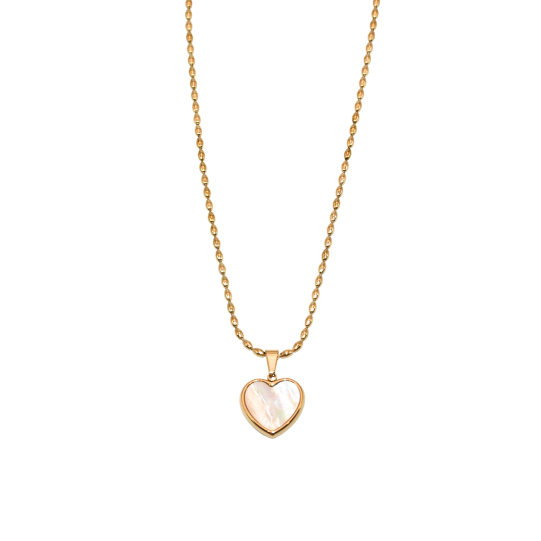 สร้อยคอจี้หัวใจมุกไม่มีตัวตน