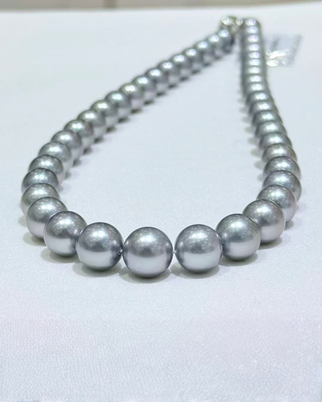 5A Tahitian Round Loose Strand with PSL Certificate - Silver / Grey (9-11.2mm)