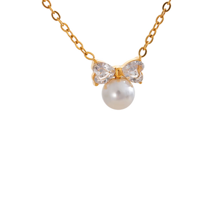 Winter Elegance Bow Necklace Collection