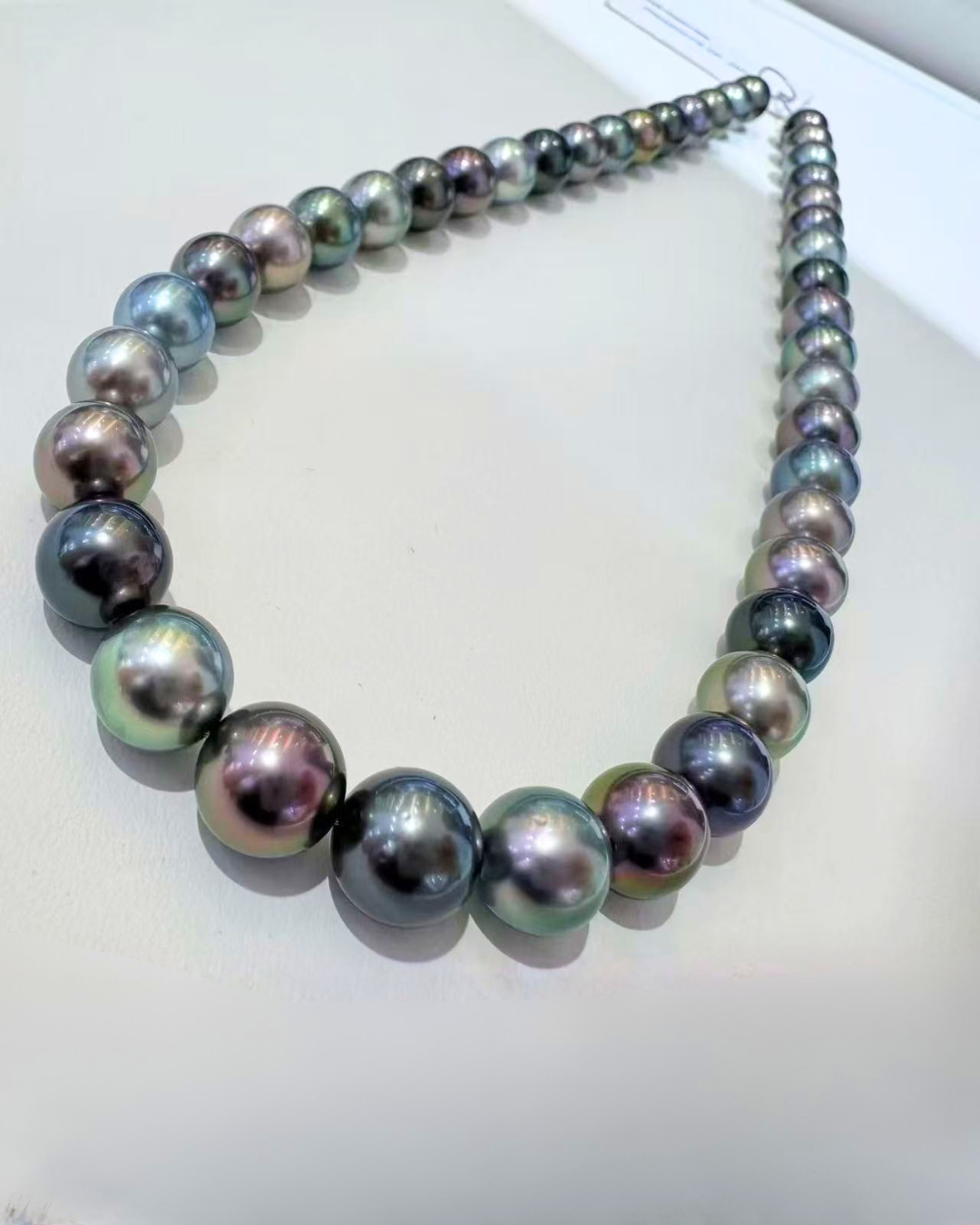 5A Tahitian Round Loose Strand - Mixed Colours Black, Green, Peacock, Grey (8.5-10.8mm)