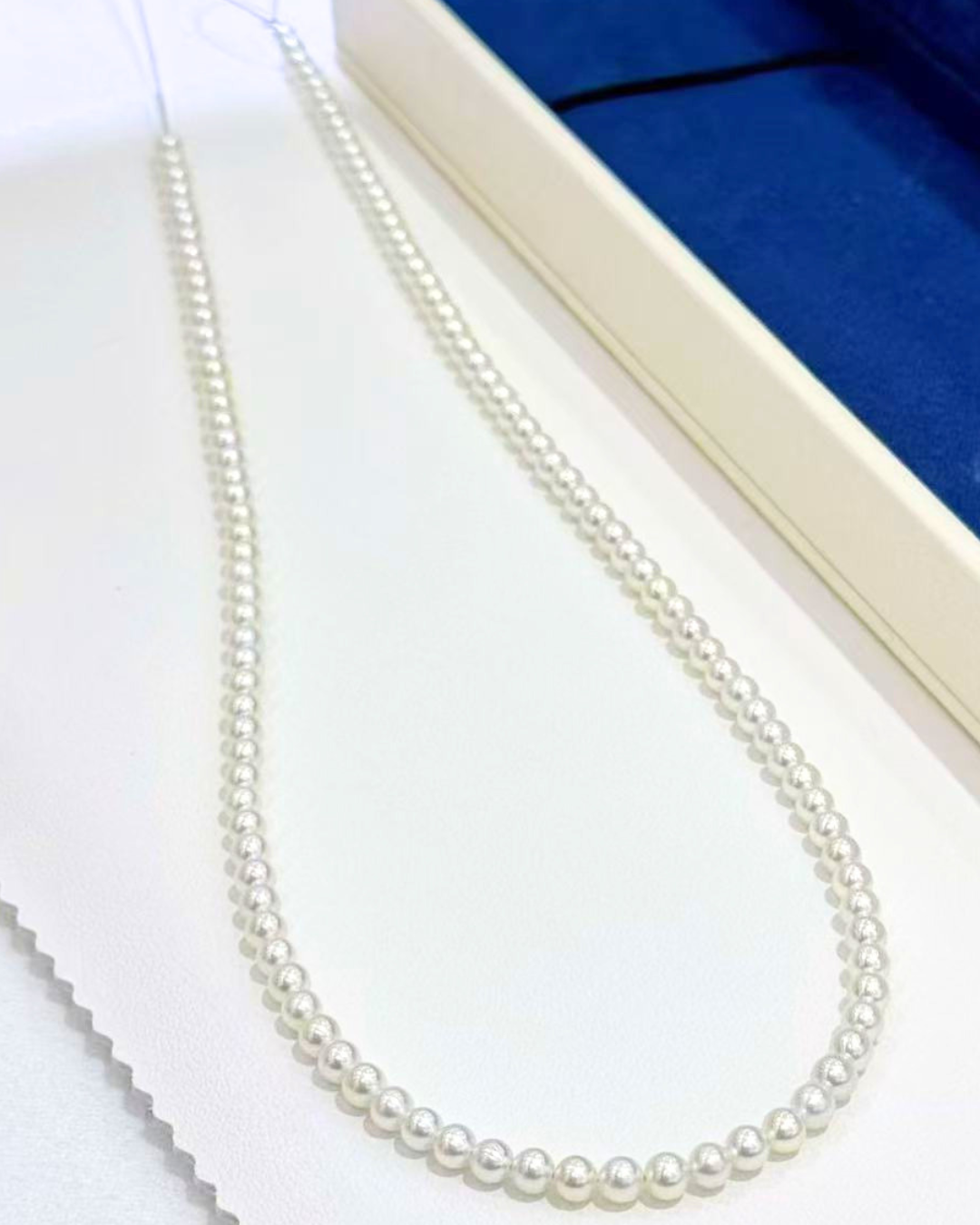 5A Japanese Akoya Round Loose Strand - Baby Akoya - White (3.5-4mm)