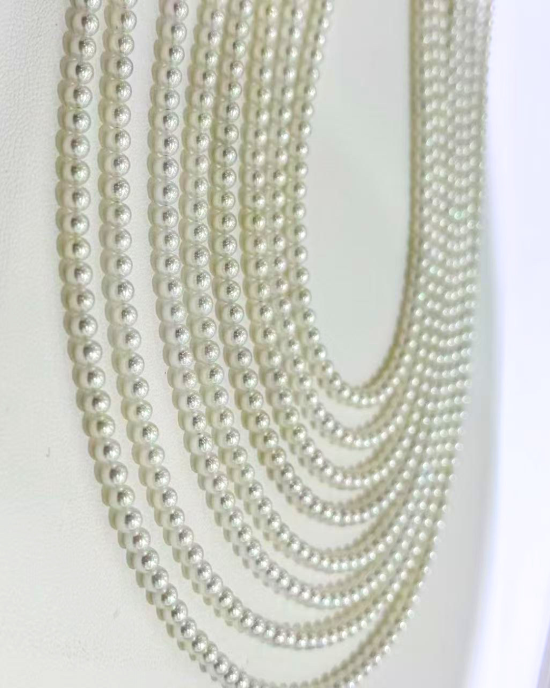 5A Japanese Akoya Round Loose Strand - Baby Akoya - White (3.5-4mm)