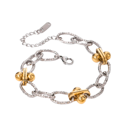 Two-Tone Luxe Link Bracelet