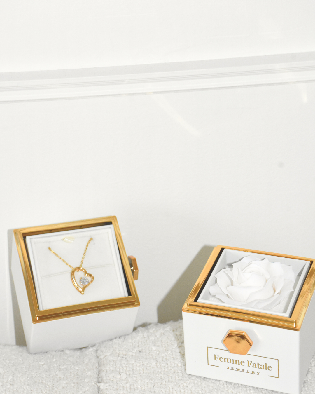 Forever Mother Necklace with Eternal Rose box