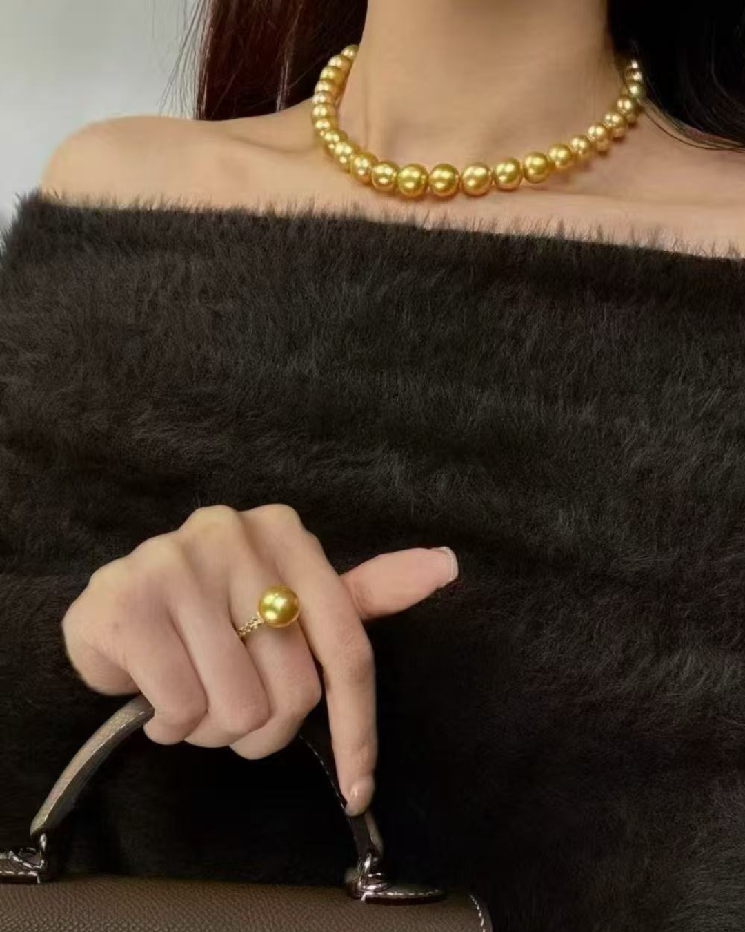 5A South Sea Golden Philippines Round Loose Strand with PSL Certificate - Gold (10-11.9mm)